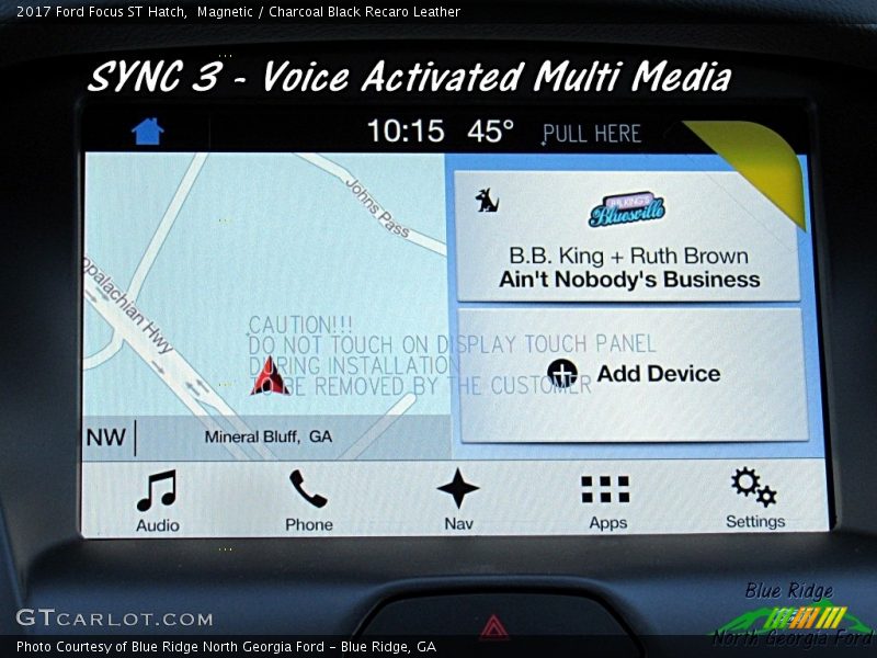 Magnetic / Charcoal Black Recaro Leather 2017 Ford Focus ST Hatch