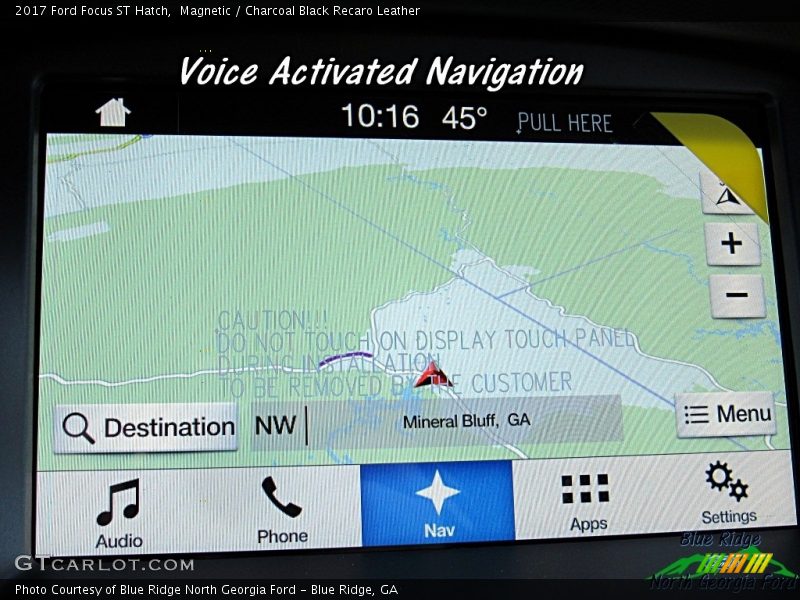 Magnetic / Charcoal Black Recaro Leather 2017 Ford Focus ST Hatch