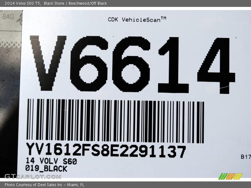 Black Stone / Beechwood/Off Black 2014 Volvo S60 T5
