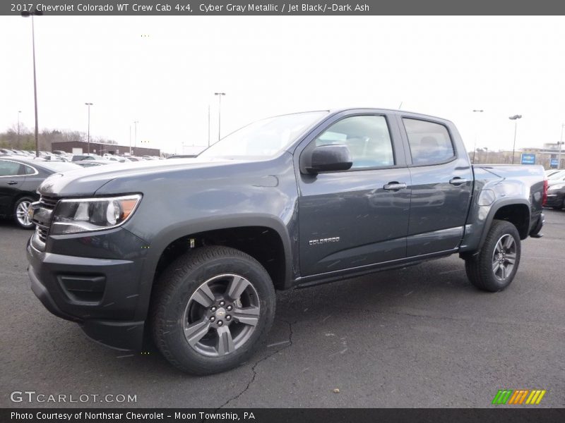 Cyber Gray Metallic / Jet Black/­Dark Ash 2017 Chevrolet Colorado WT Crew Cab 4x4