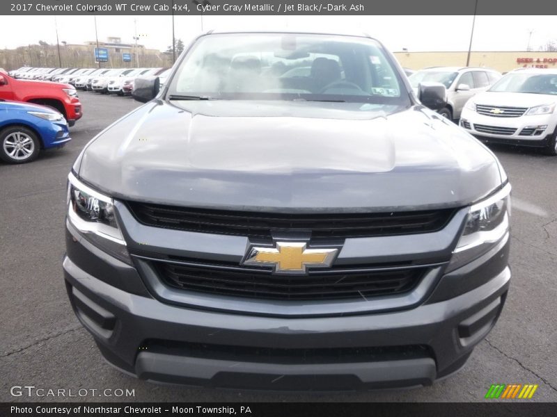 Cyber Gray Metallic / Jet Black/­Dark Ash 2017 Chevrolet Colorado WT Crew Cab 4x4