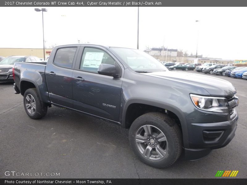 Cyber Gray Metallic / Jet Black/­Dark Ash 2017 Chevrolet Colorado WT Crew Cab 4x4