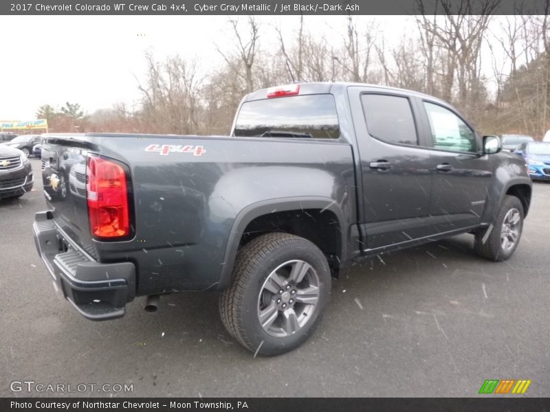 Cyber Gray Metallic / Jet Black/­Dark Ash 2017 Chevrolet Colorado WT Crew Cab 4x4