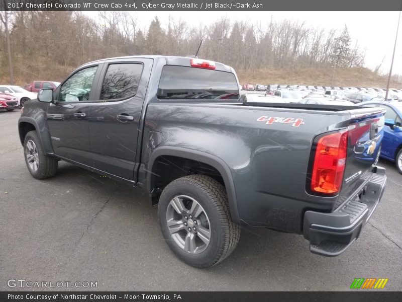 Cyber Gray Metallic / Jet Black/­Dark Ash 2017 Chevrolet Colorado WT Crew Cab 4x4