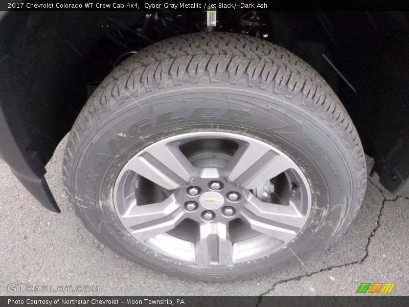 Cyber Gray Metallic / Jet Black/­Dark Ash 2017 Chevrolet Colorado WT Crew Cab 4x4