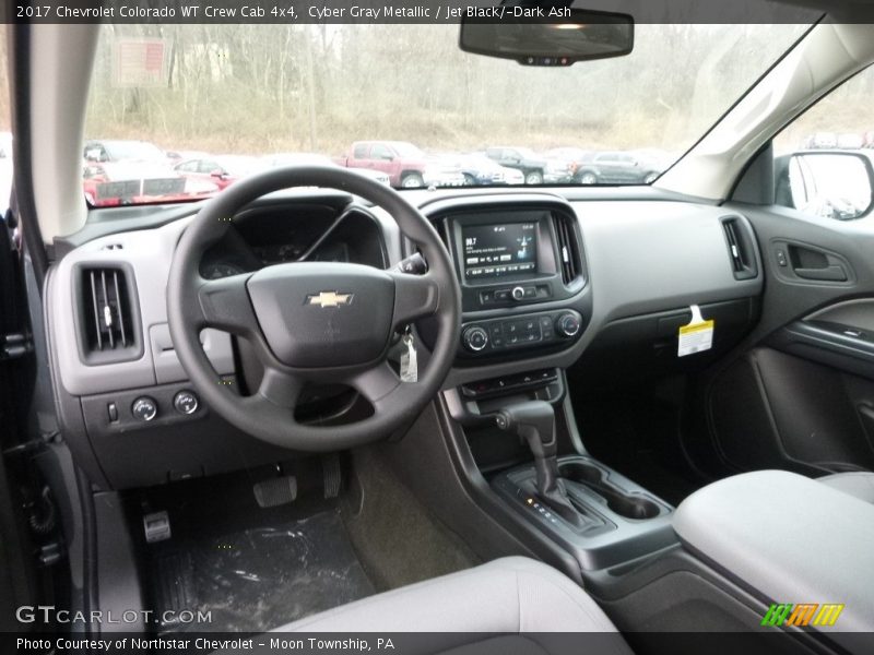 Cyber Gray Metallic / Jet Black/­Dark Ash 2017 Chevrolet Colorado WT Crew Cab 4x4