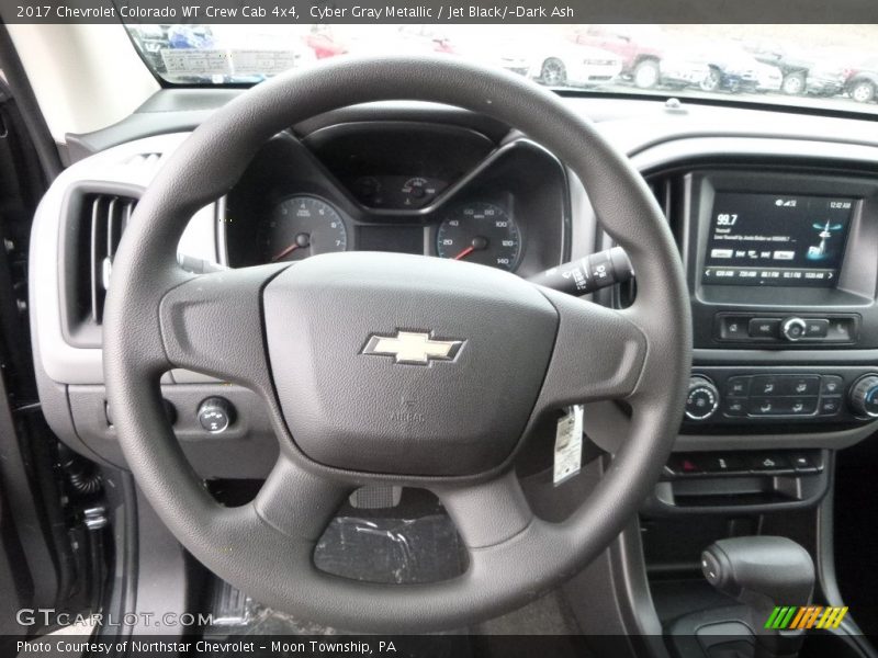 Cyber Gray Metallic / Jet Black/­Dark Ash 2017 Chevrolet Colorado WT Crew Cab 4x4