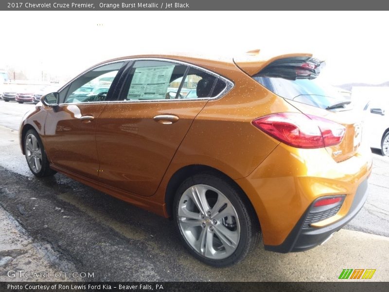 Orange Burst Metallic / Jet Black 2017 Chevrolet Cruze Premier