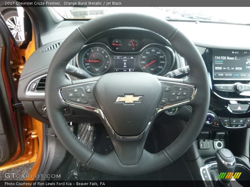 Orange Burst Metallic / Jet Black 2017 Chevrolet Cruze Premier