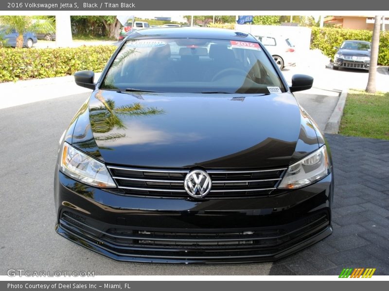 Black / Titan Black 2016 Volkswagen Jetta S