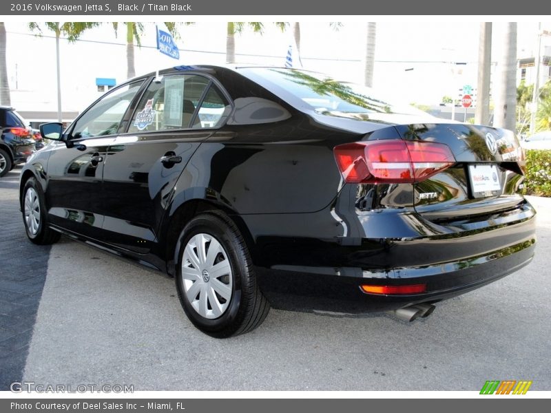 Black / Titan Black 2016 Volkswagen Jetta S