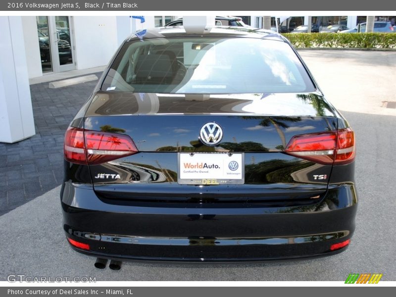 Black / Titan Black 2016 Volkswagen Jetta S