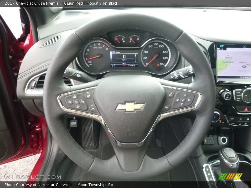 Cajun Red Tintcoat / Jet Black 2017 Chevrolet Cruze Premier