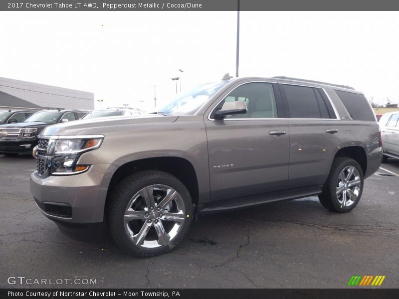 Pepperdust Metallic / Cocoa/Dune 2017 Chevrolet Tahoe LT 4WD