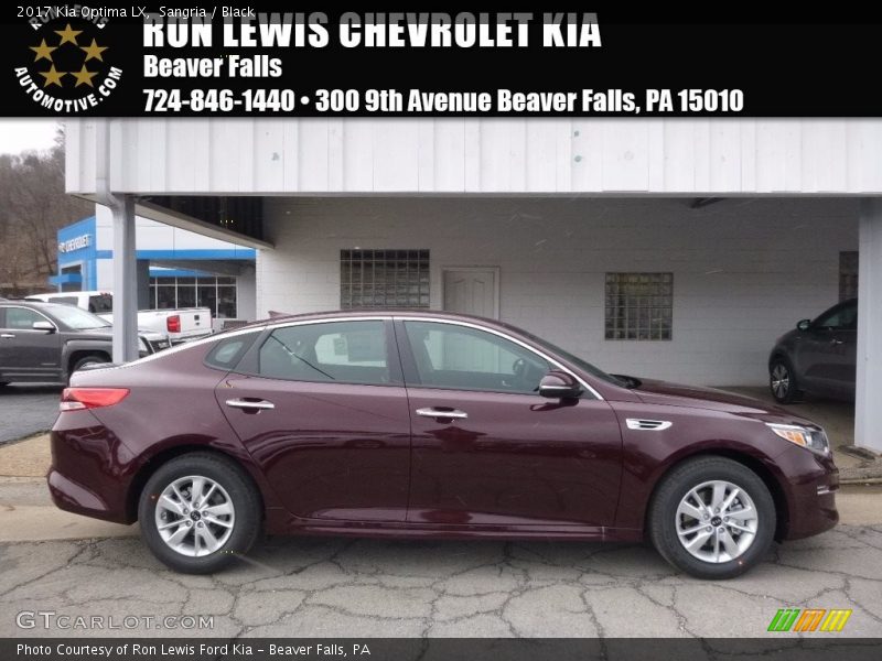 Sangria / Black 2017 Kia Optima LX