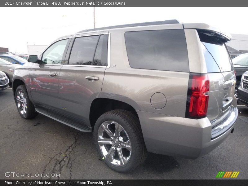 Pepperdust Metallic / Cocoa/Dune 2017 Chevrolet Tahoe LT 4WD