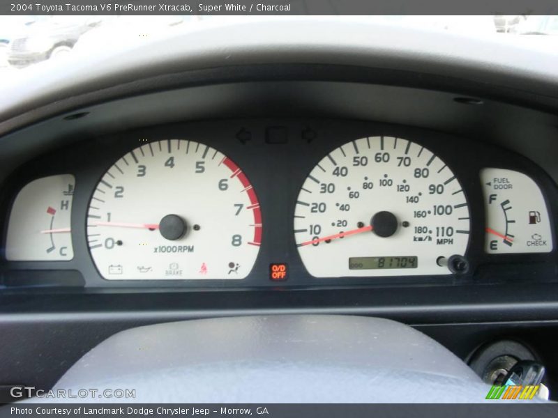 Super White / Charcoal 2004 Toyota Tacoma V6 PreRunner Xtracab