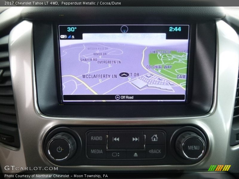 Pepperdust Metallic / Cocoa/Dune 2017 Chevrolet Tahoe LT 4WD