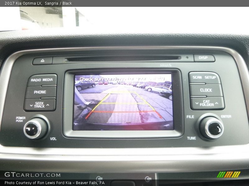 Sangria / Black 2017 Kia Optima LX