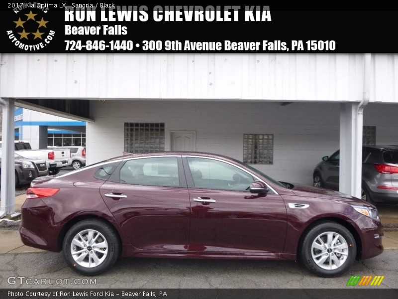 Sangria / Black 2017 Kia Optima LX