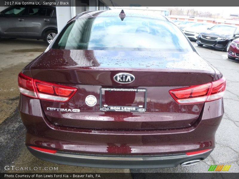 Sangria / Black 2017 Kia Optima LX