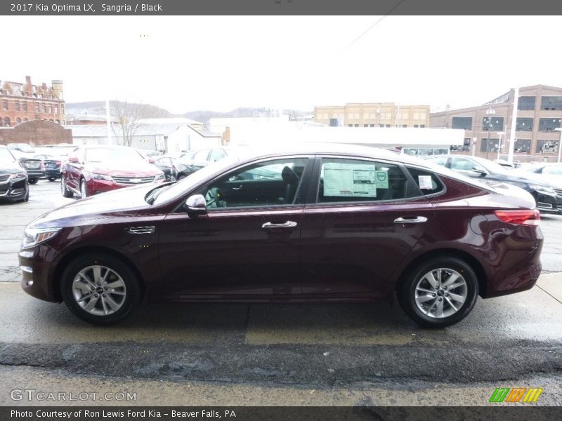 Sangria / Black 2017 Kia Optima LX