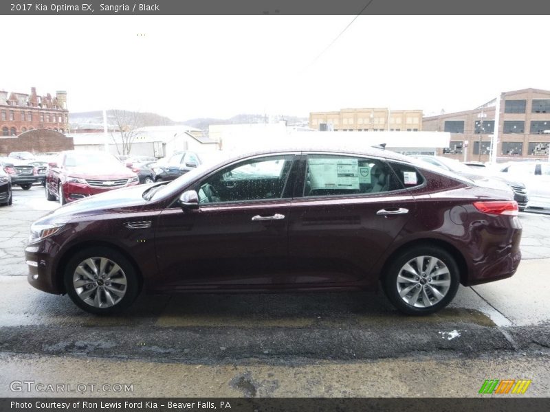 Sangria / Black 2017 Kia Optima EX