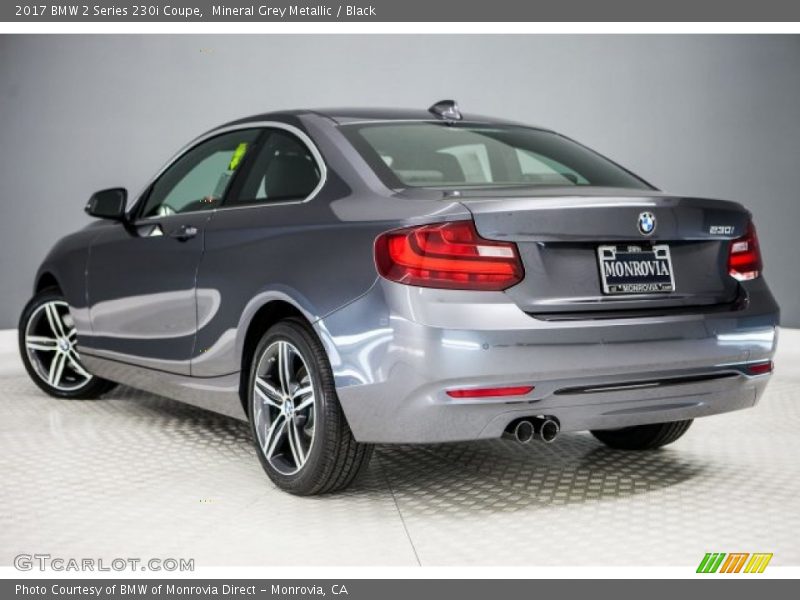 Mineral Grey Metallic / Black 2017 BMW 2 Series 230i Coupe