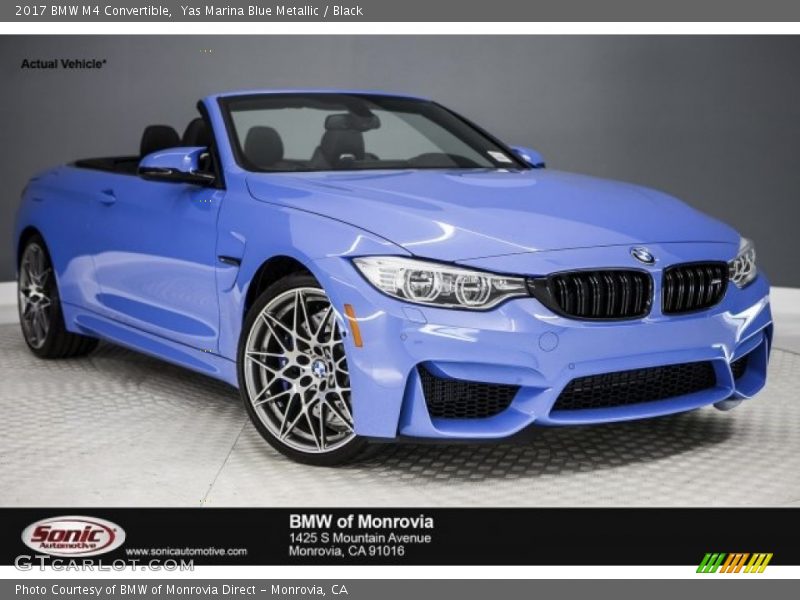 Yas Marina Blue Metallic / Black 2017 BMW M4 Convertible