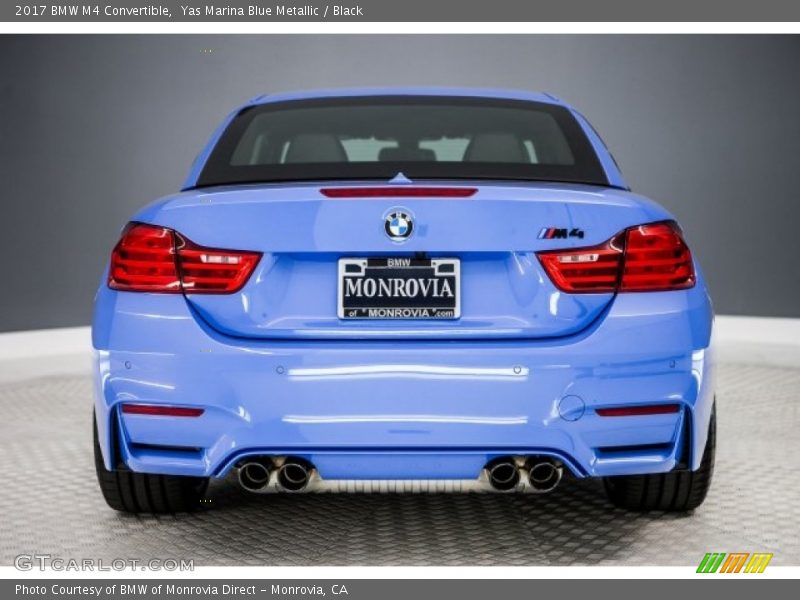 Yas Marina Blue Metallic / Black 2017 BMW M4 Convertible