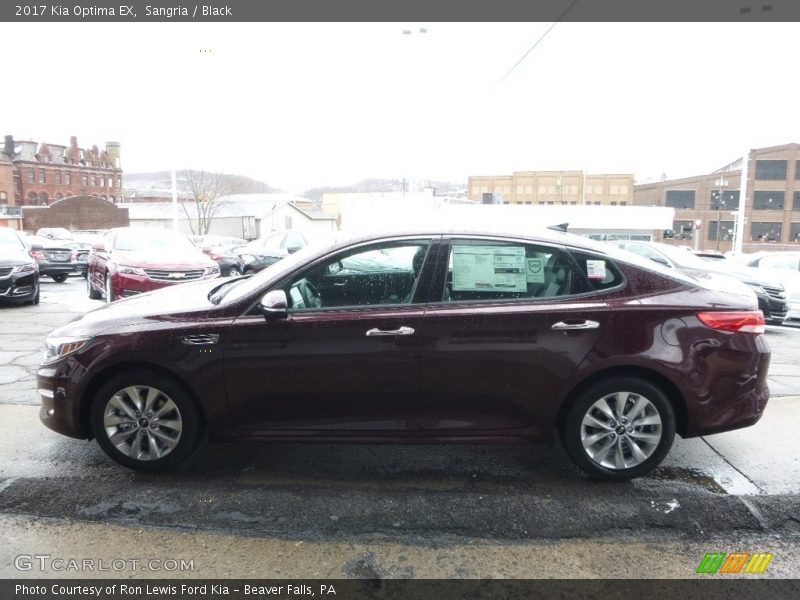 Sangria / Black 2017 Kia Optima EX