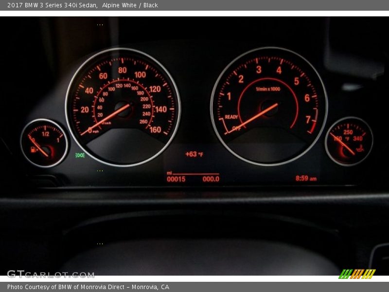 Alpine White / Black 2017 BMW 3 Series 340i Sedan