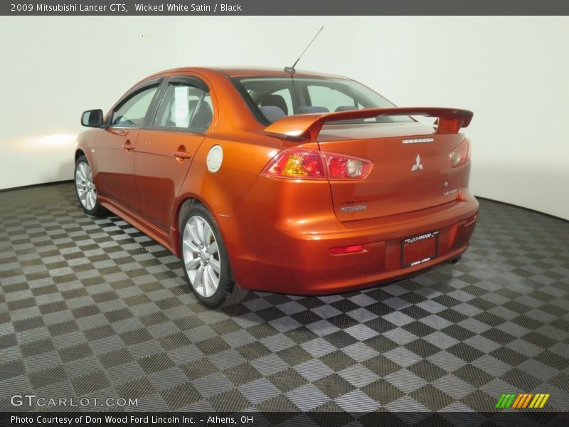 Wicked White Satin / Black 2009 Mitsubishi Lancer GTS