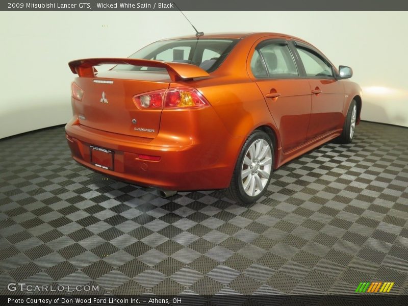 Wicked White Satin / Black 2009 Mitsubishi Lancer GTS