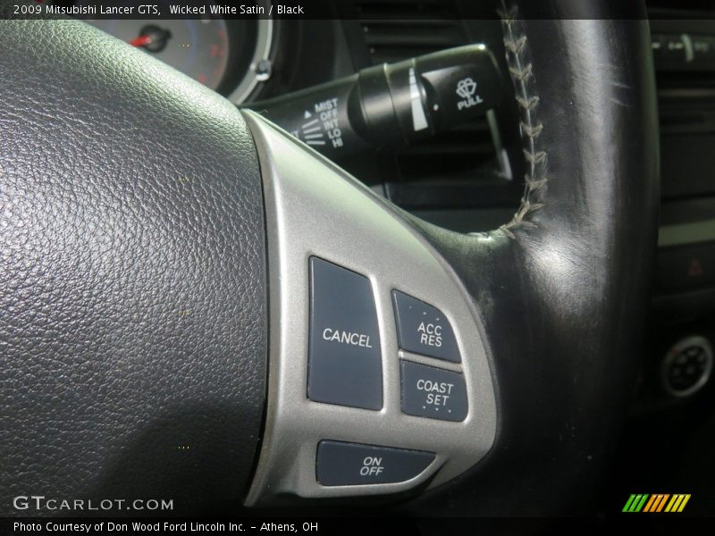 Wicked White Satin / Black 2009 Mitsubishi Lancer GTS