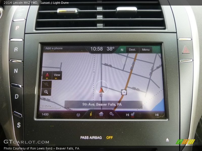Sunset / Light Dune 2014 Lincoln MKZ FWD