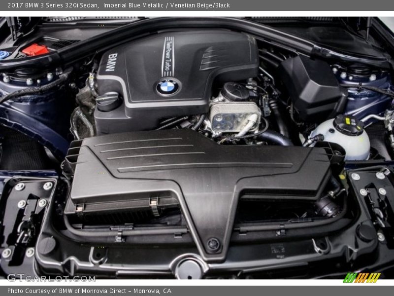 Imperial Blue Metallic / Venetian Beige/Black 2017 BMW 3 Series 320i Sedan