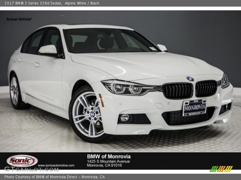 Alpine White / Black 2017 BMW 3 Series 328d Sedan