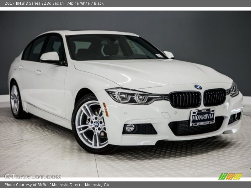 Alpine White / Black 2017 BMW 3 Series 328d Sedan