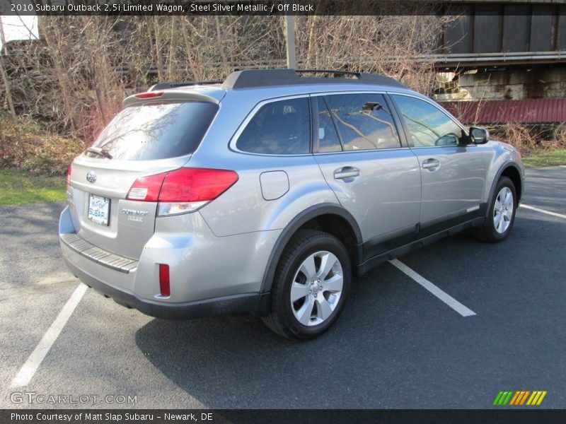 Steel Silver Metallic / Off Black 2010 Subaru Outback 2.5i Limited Wagon