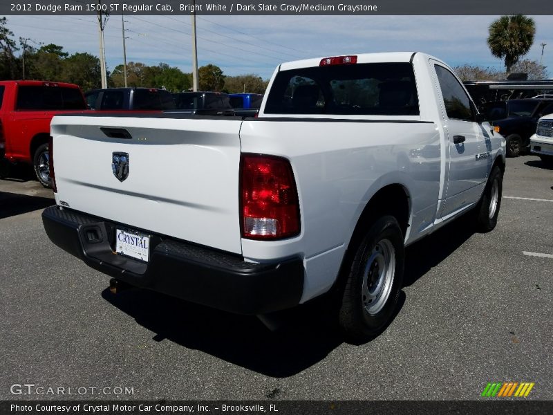 Bright White / Dark Slate Gray/Medium Graystone 2012 Dodge Ram 1500 ST Regular Cab