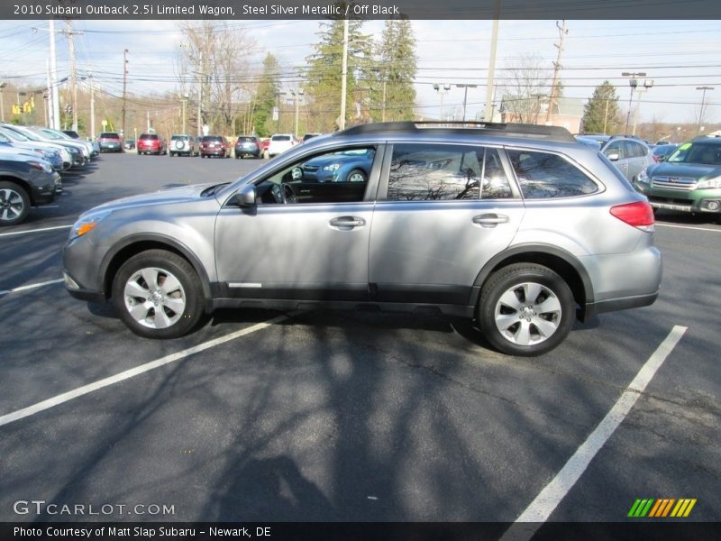 Steel Silver Metallic / Off Black 2010 Subaru Outback 2.5i Limited Wagon
