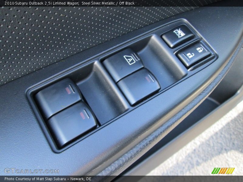 Steel Silver Metallic / Off Black 2010 Subaru Outback 2.5i Limited Wagon