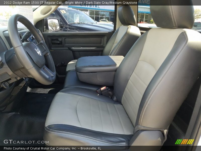 Bright White / Dark Slate Gray/Medium Graystone 2012 Dodge Ram 1500 ST Regular Cab