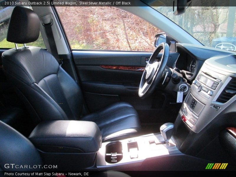 Steel Silver Metallic / Off Black 2010 Subaru Outback 2.5i Limited Wagon