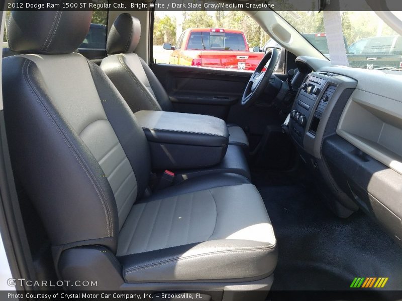 Bright White / Dark Slate Gray/Medium Graystone 2012 Dodge Ram 1500 ST Regular Cab