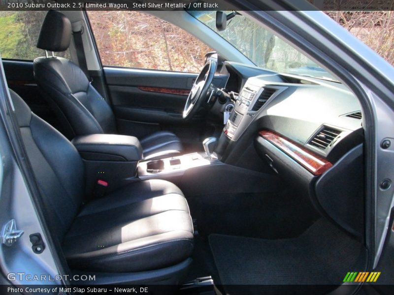 Steel Silver Metallic / Off Black 2010 Subaru Outback 2.5i Limited Wagon