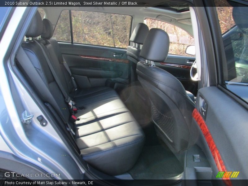 Steel Silver Metallic / Off Black 2010 Subaru Outback 2.5i Limited Wagon