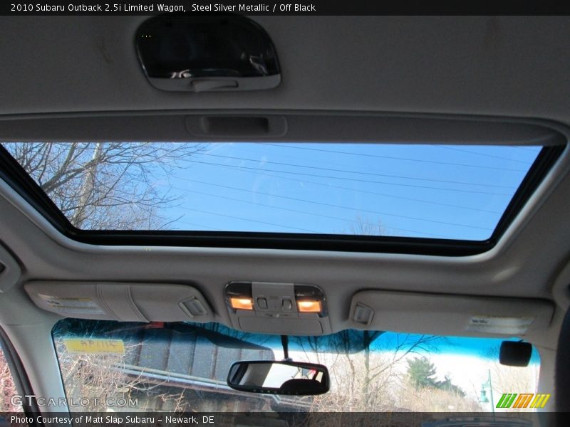 Steel Silver Metallic / Off Black 2010 Subaru Outback 2.5i Limited Wagon