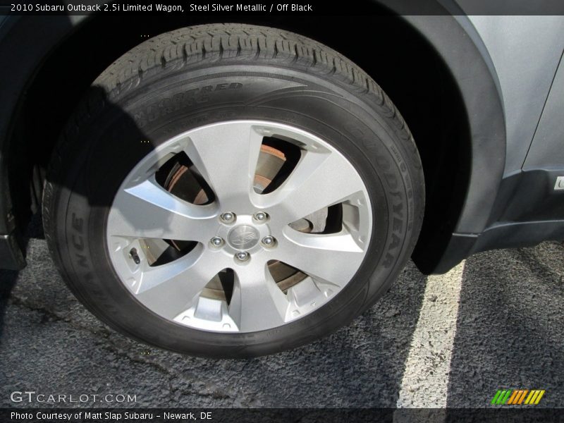 Steel Silver Metallic / Off Black 2010 Subaru Outback 2.5i Limited Wagon